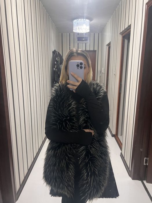 Дамски елек с косъм