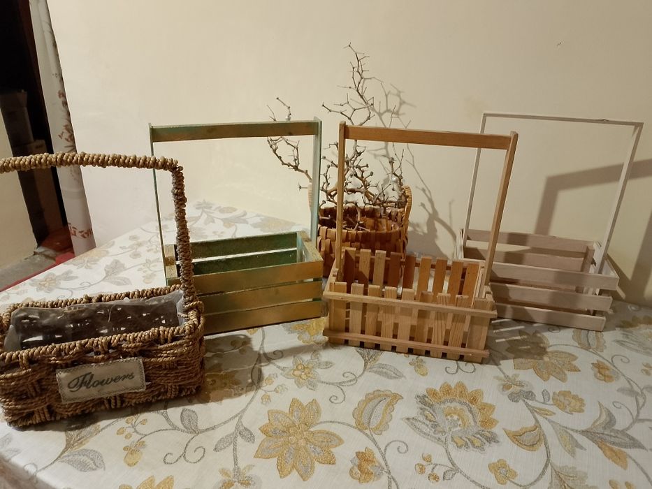 Корзинки деревянные