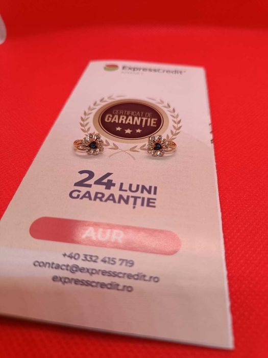 Cercei copii aur 14K 1.77g (Ag16 Moldova b330066.4) - Garantie 2 ani!