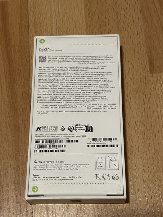 Iphone 16 Pro 256gb Black Titanium