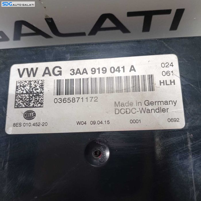 Modul Releu Unitate Calculator Start Stop Skoda Citigo 2012 - 2020 Cod 3AA919041A 3AA 919 041 A [273M5]