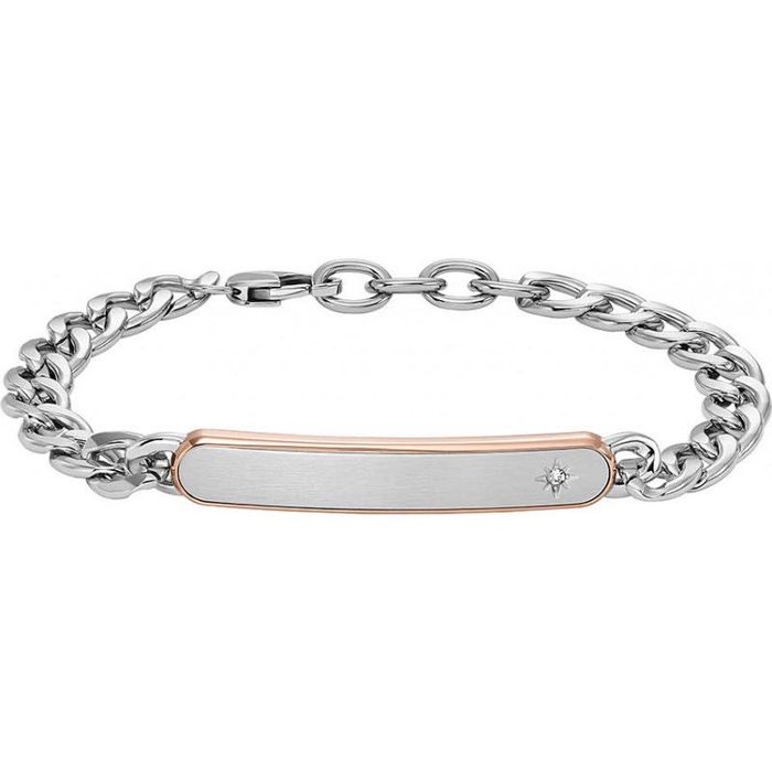 Гривна с верижка в сребрист тон Fossil