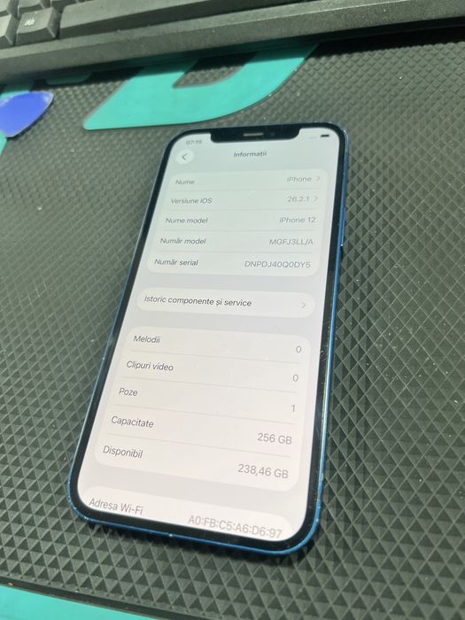 iPhone 12 Blue 256GB 100% Baterie X XS 11 13 14 15 Pro Max Plus