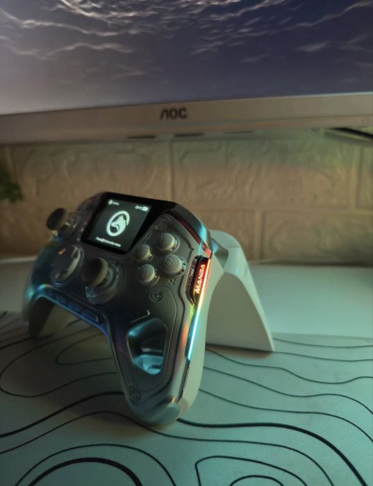 Controller wireless premium cu display interactiv & Hall Effect – compatibil PC / Switch / iOS / Android