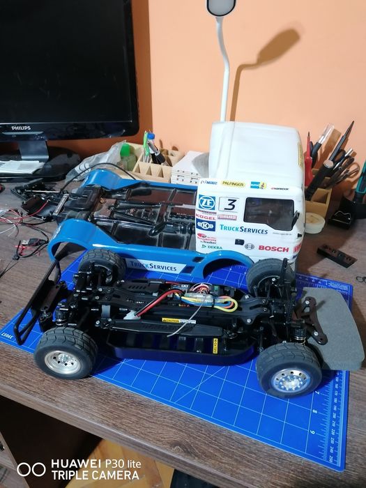 Vand automodel tamiya MAN HAHNRACING.