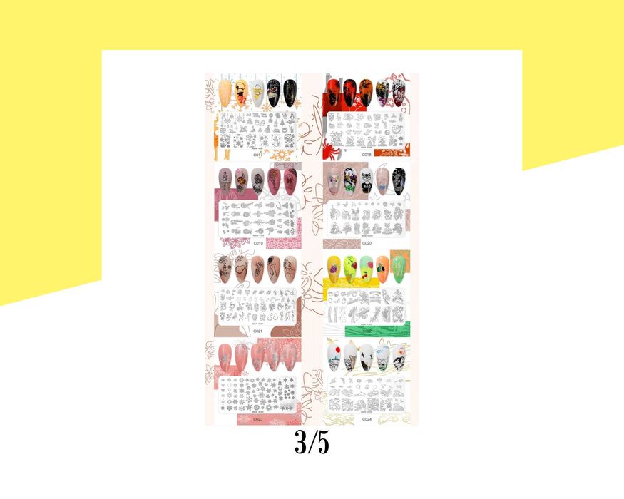 Метален шаблон за печат Rosalind - 38 вида