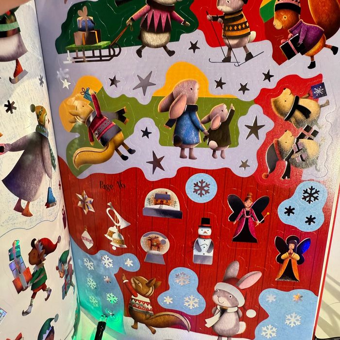Set 2 carti cu stickere de Craciun- Usborne