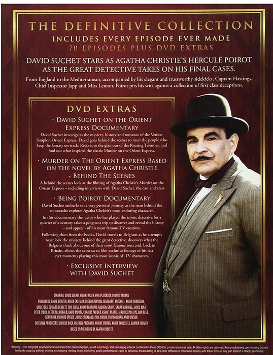 Film Serial Agatha Christies Hercule Poirot DVD Seasons 1-13 Original