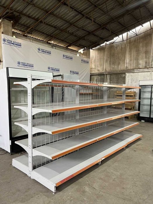 Металлические островные стелажи ветрины полки торговые для магазина