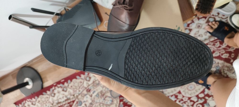 Туфли кожаные коричневые