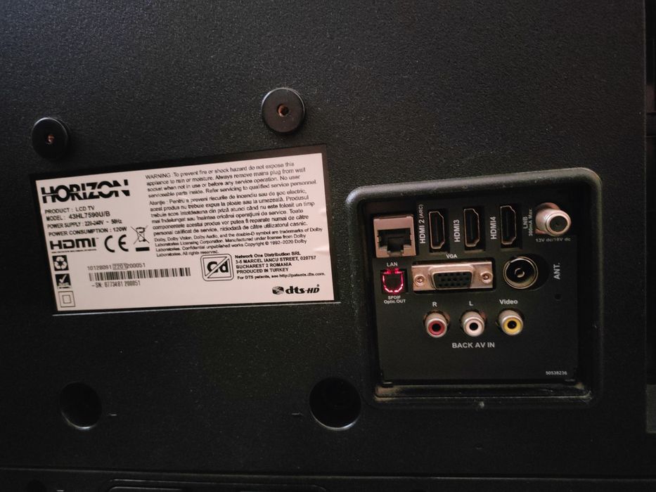 Televizor Horizon 43HL7590U, 108 cm, 4K Ultra HD, Smart Android