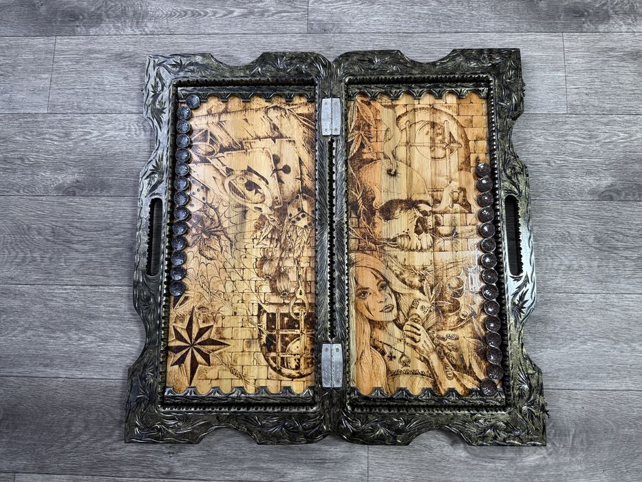 Нарды-шахматы ручной работы