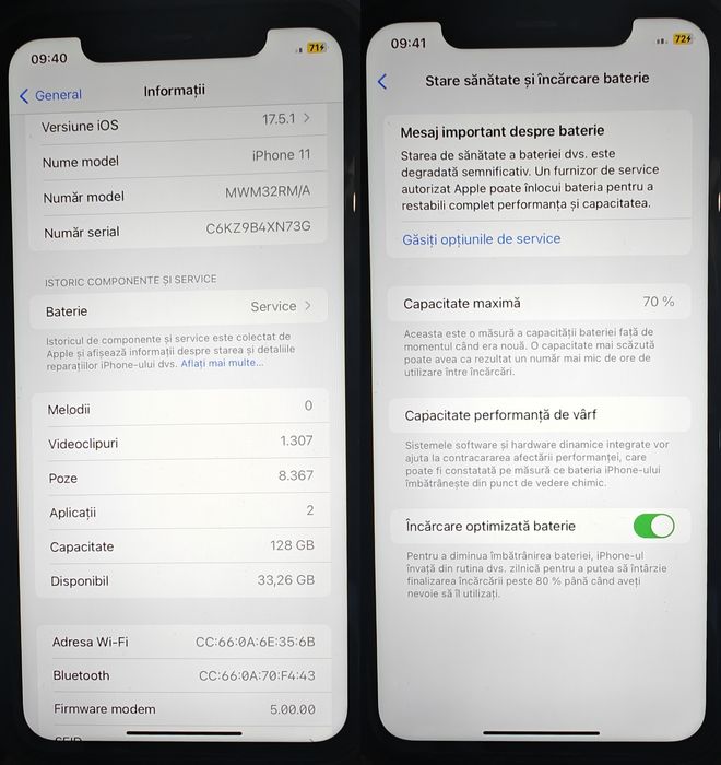 Iphone 11 128GB Flame Red *husa*face id functional