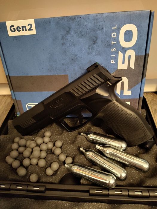 Pistol bile cauciuc cal.50 kit 25 jouli