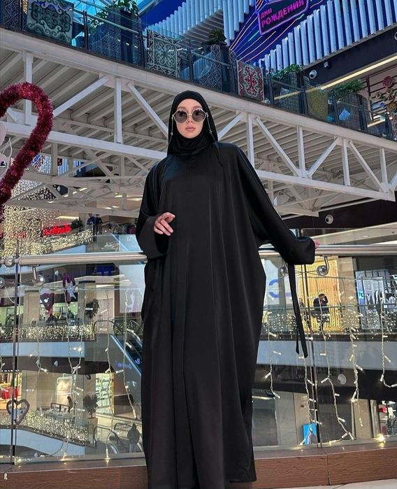 Абая платье. Оверсайз. Черная