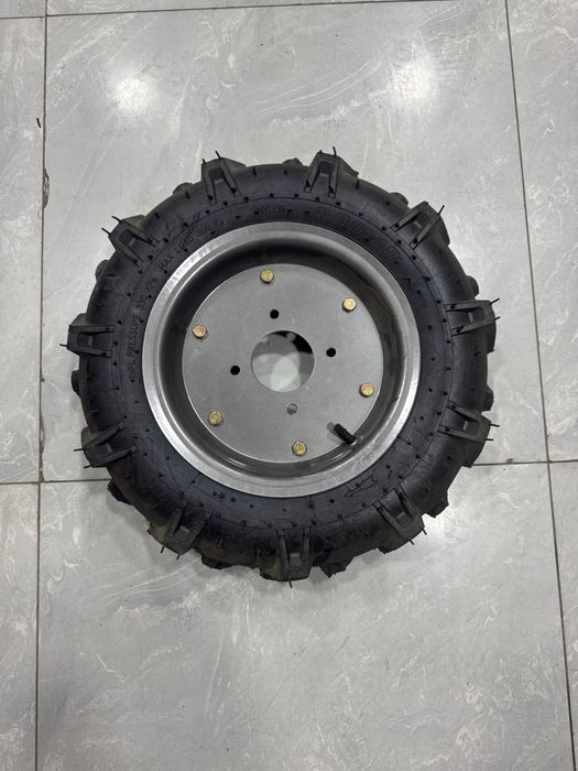 Motoblok uchun g‘ildirak 400-10 | Balon + shina | Mustahkam