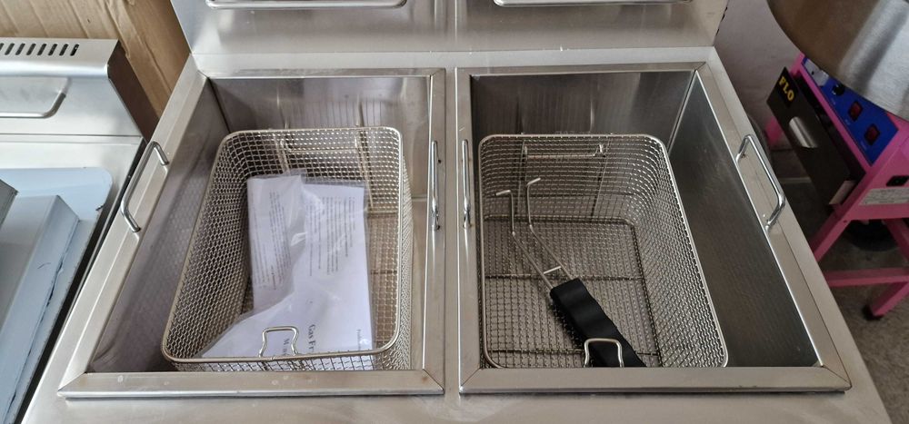 REDUS Friteuza profesionala gaz butelie 12.5l+12.5l -TRANSPORT GRATUIT