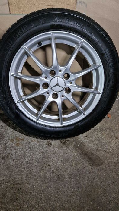 МЕРЦЕДЕС Джанти със зимни гуми 195/55/16  6J ET46  5×112  ЦО66,6