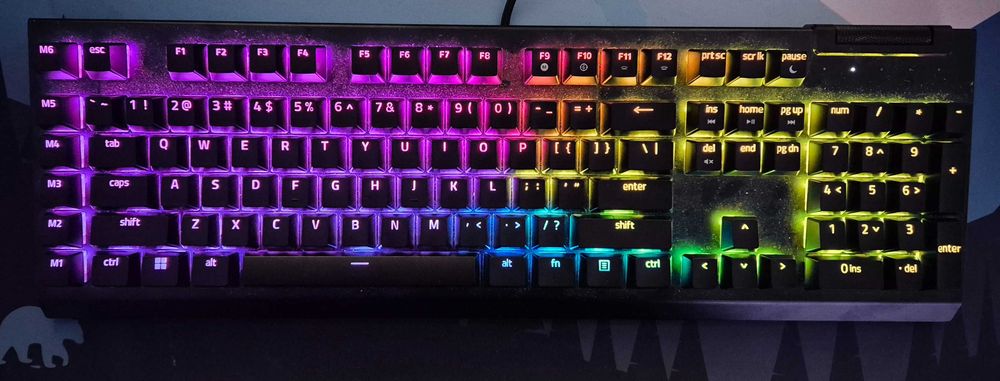 Tastatură Gaming Razer BlackWidow V4 X – Switch-uri Yellow Linear