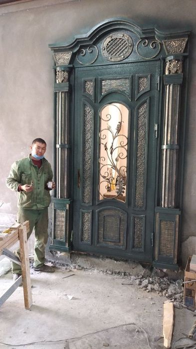 Darvoza panjara Ҳай-тек навес ворота решодка 
Сифат ва услуб бир жойда