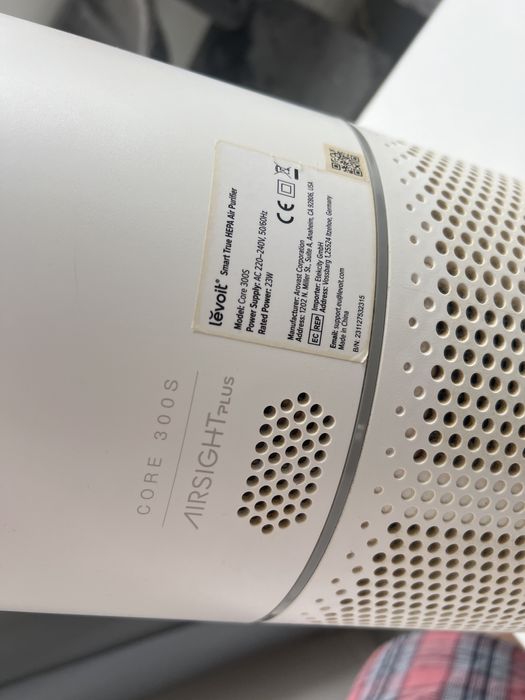 Aparat de purificat aer Levoit Core 300S cu filtru HEPA