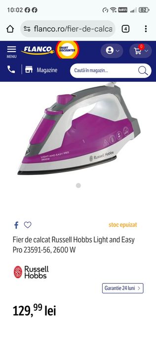 Fier de calcat cu abur