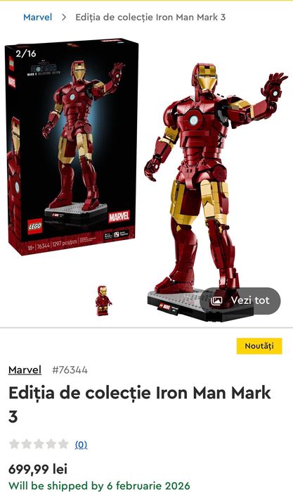 Lego Iron Man mark 3