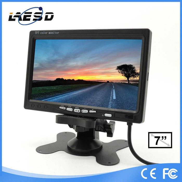 Нов! Монитор 7 инча двуканален +камера за задно виждане за автомобил
