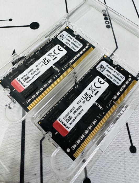 FURY  IMPACT  Kingston Ram ddr3 = 2x16GB , CL11 1866mhz