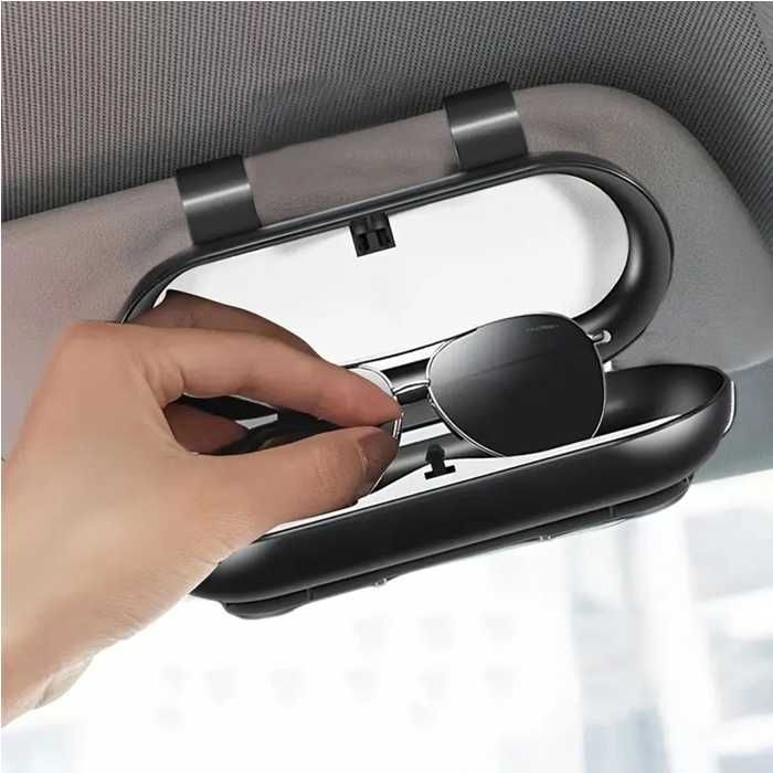 Практичен калъф (кутия) за очила за автомобил за монтаж на сенник