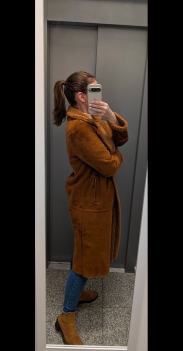 Palton Stradivarius,Mărimea S din blana artificiala