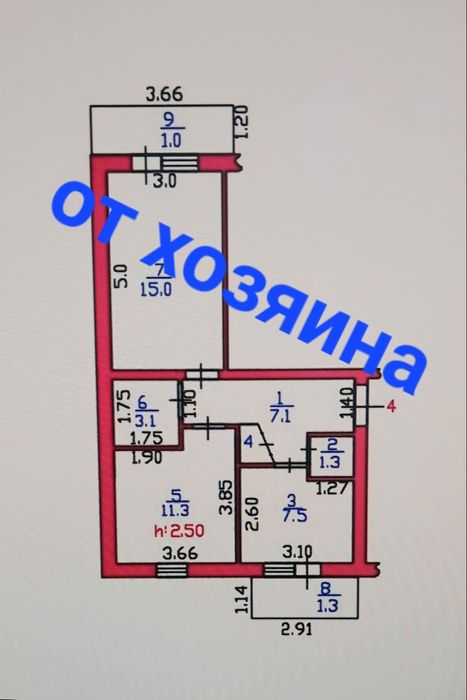 Квартира 2-х комнатная улучшенная