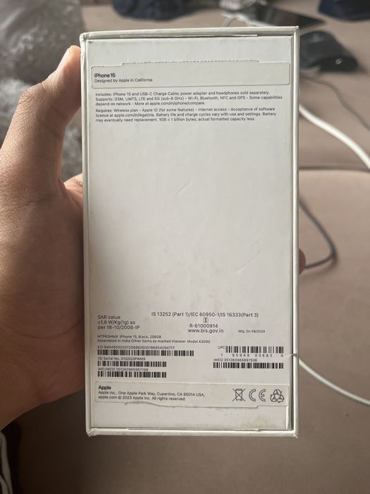 Iphone 15 черный б/у