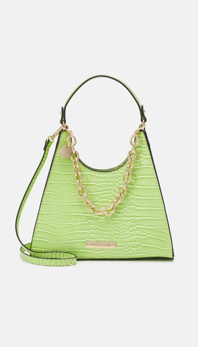 Зелена кожена чанта Aldo