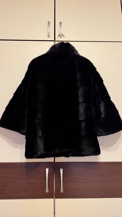 #147 Късо палто от норка.Blackglama.Визон.Естествена кожа с косъм.