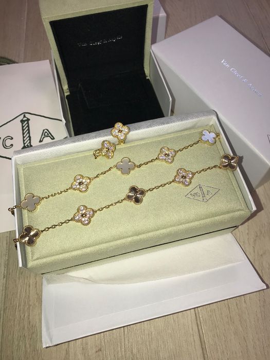 Van cleef гривна , обеци