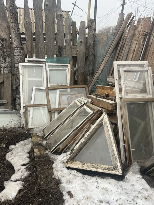 Окна б/у отдам даром
