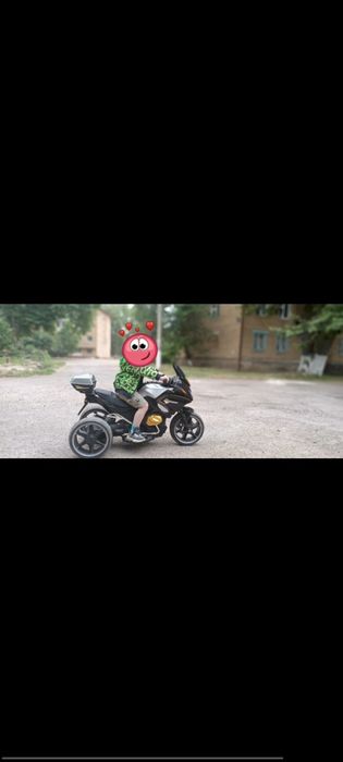 Детские мотоцикл с пультом