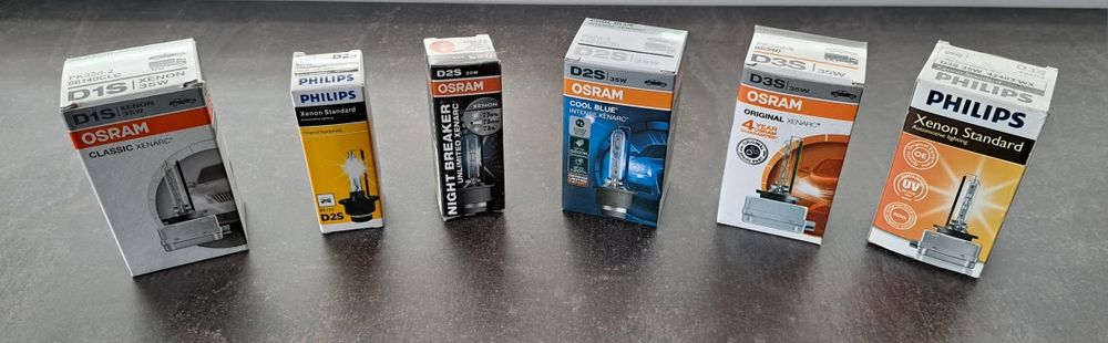 Becuri xenon originale Osram și Philips d1s d2s d3s d4s