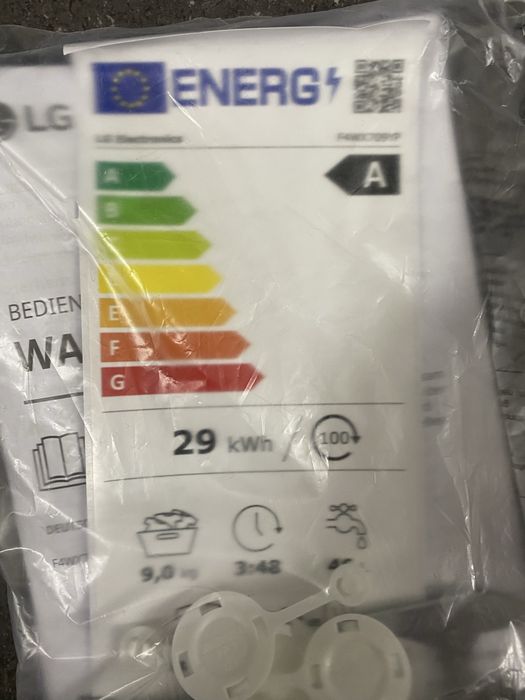 Пералня LG F4WX709YP, 9 кг, 1400 об./мин. AI DD и Wi- Fi