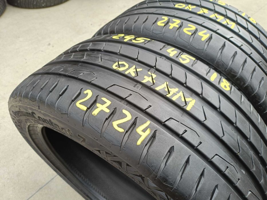 Set 4 anvelope vara 245 45 18 cu 275 40 18 Continental PremiumContact 7 dot 2724