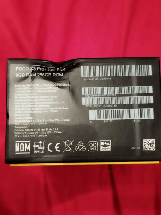 Poco X3 pro 256 GB , 8GB RAM. New