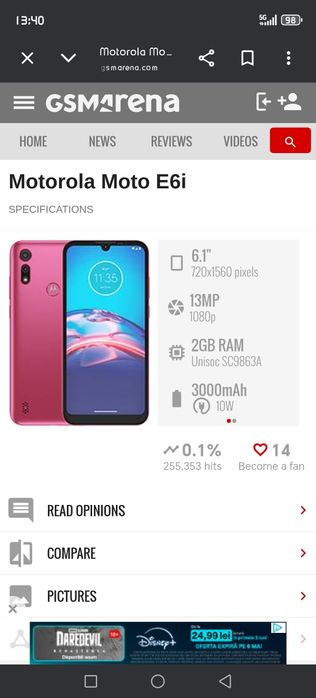 Vând Motorola e6i 32/2 ram