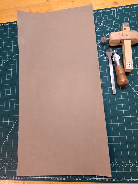 Piele tabacita, 2.8mm grosime, piele teci