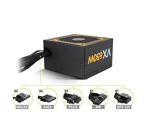 Захранващ блок Nox Uranus VX 650W Bronze Edition Black Orange Drive