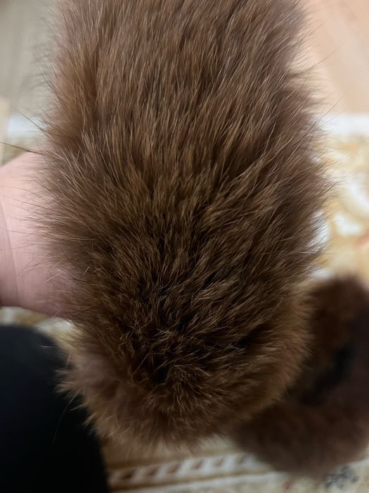 Песцовые манжеты на пальто