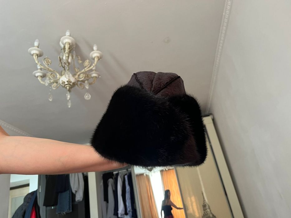 Норковая пилотка  новая