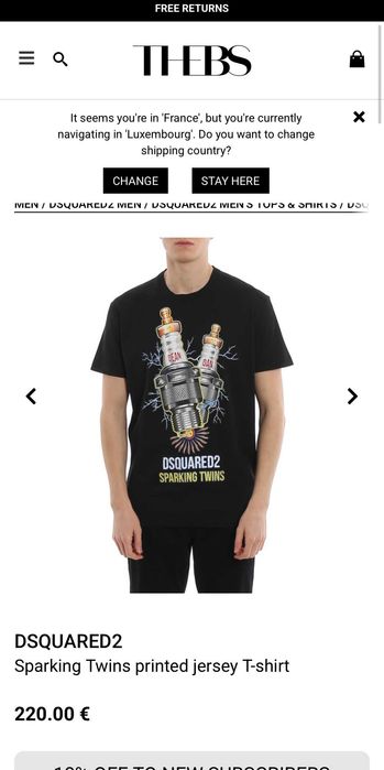 Тениска Dsquared Sparking Twins
