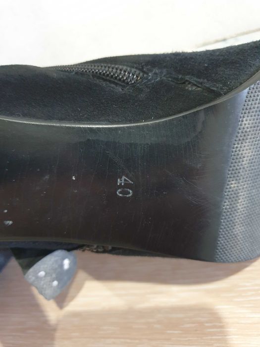 сапоги замшевые  жен.