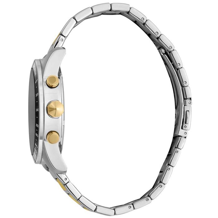 JUST CAVALLI – Мъжки часовник с хронограф SILVER "BLACK & GOLD" нов